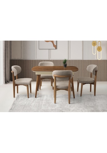 Bolvadin Masa, Umay Sandalye, Valencia, 130x80 Ceviz