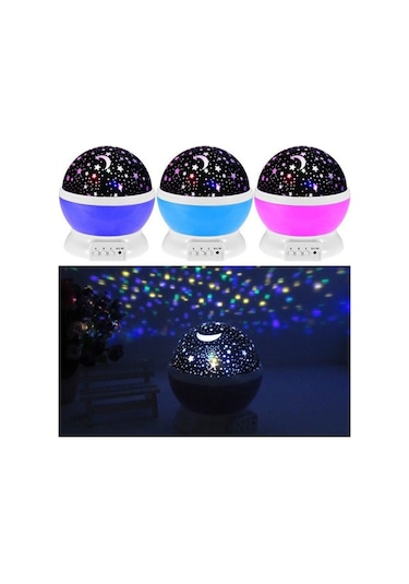 Dönen Projeksiyon Gece Lambası Star Master Ay Yıldız Duvar Led (404810359)