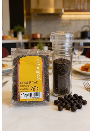 Yedi Beyza Tane Karabiber 45 Gr Doğal Aromatik Baharat