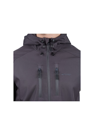Alpinist Peak Softshell Erkek Outdoor Mont Antrasit 001