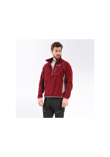 Free Camp Freecamp Man Half Zipper Fleece-Bordo (537340651)