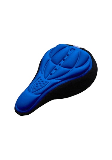 Geeroyoo Bisiklet Minder Kılıfı: 3d Kalın Eva Yastık, Nemlendirici, Kayma Engellisi - Mavi Dağ, Yol Bisikletleri İçin Mavi