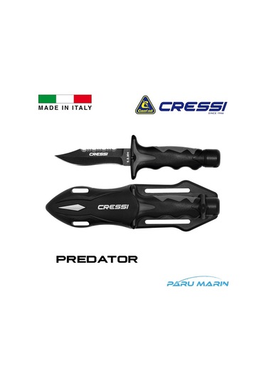 Cressi Predator Dalış Bıçağı Gümüş