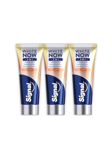 Signal White Now 3 İn 1 Shine With Care Diş Macunu 3 x 75 ML