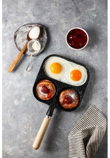 Paçi 3 Bölmeli Döküm Pankek Omlet Tavası