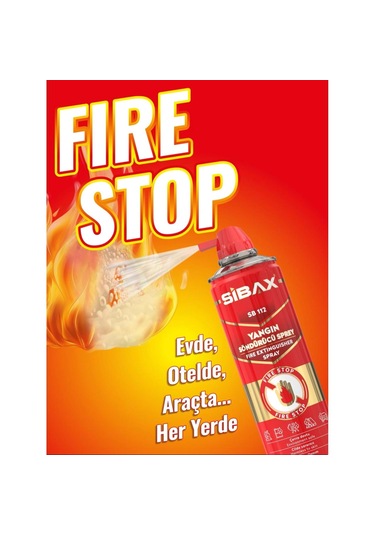 Sibax Sb112 Yangın Söndürme Spreyi 600 Ml