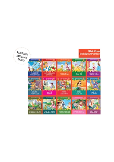 Seçme Dünya Masalları Resimli (15 Kitap Set) (5 Yaş Üstü