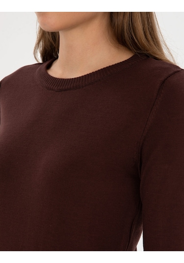 Pierre Cardin Kadın Kahverengi Kazak /triko 50315758-vr029 Kahverengi