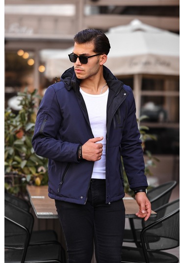 Lacivert Su Ve Rüzgar Geçirmez Içi Kürklü Softshell Mont Lacivert Lacivert Su Ve Rüzgar Geçirmez Içi Kürklü Softshell Mont Lacivert