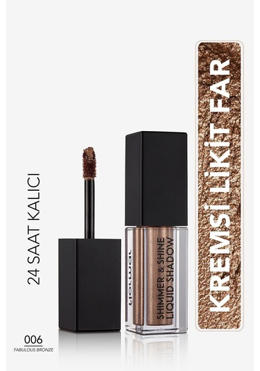 Flormar Göz Farı Shimmer & Shine Liquid Shadow 006 Fabulous Bronze