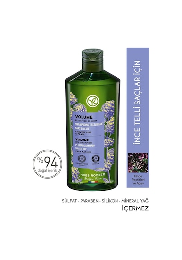 Yves Rocher Volume İnce Telli Saçlar İçin Hacimlendirici Şampuan 300 ML + Saç Kremi 200 ML