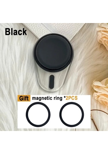 Goldenqian Grippopso Manyetik Cep Telefonu Kavrama Tok Griptok Iphone 16 15 14 13 12 Serisi Manyetik Telefon Soketi Cep Telefon Tutucu Black Black