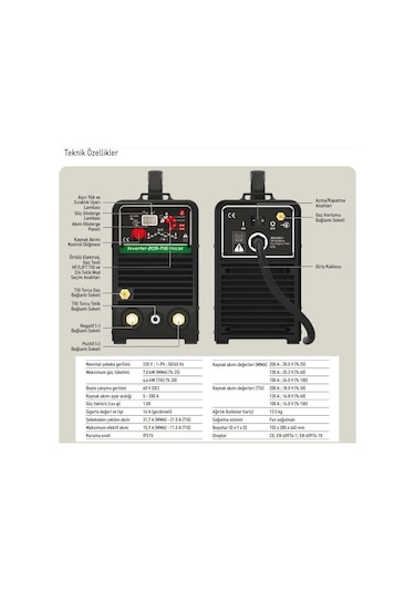 Askaynak Inverter 205 Tig Pulse Argon Tıg Kaynak Makinesi