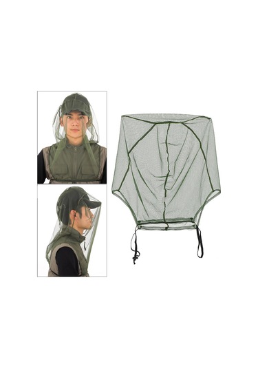 Suntek Yüz Mesh Net Balıkçılık Yürüyüş Koyu-yeşil Koyu Yeşil