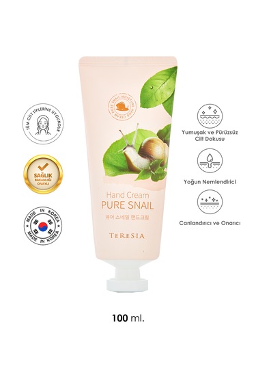 Onarıcı Ve Nemlendirici Snail Içerikli Günlük Kullanım El Kremi 100ml Diğer