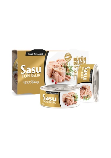 Sasu Klasik Ton Balığı Bütün Dilim 2 x 160 G