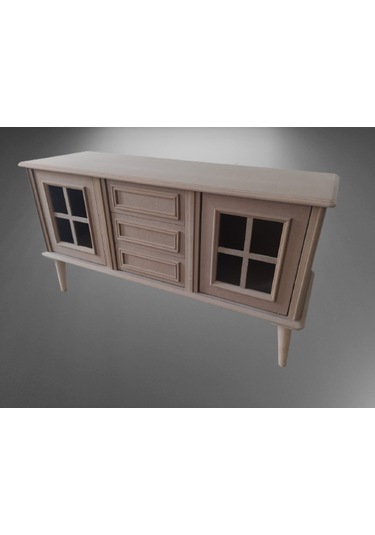 Bengimobilya Tv Sehpası Windovs Nakış Model Kayın Torna Torna Retro Ayak Ham (481981965)