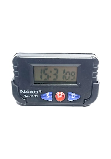 Lemestar Araç İçin Çok Fonksiyonlu Dijital Saat - Alarm, Takvim Ve Kronometre