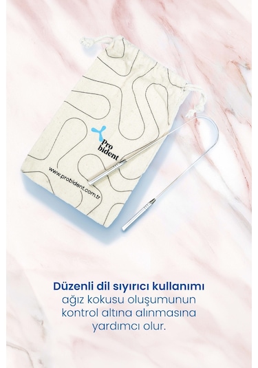 Probident Dil Temizleme Aparatı + Dil Sıyırıcı Kese