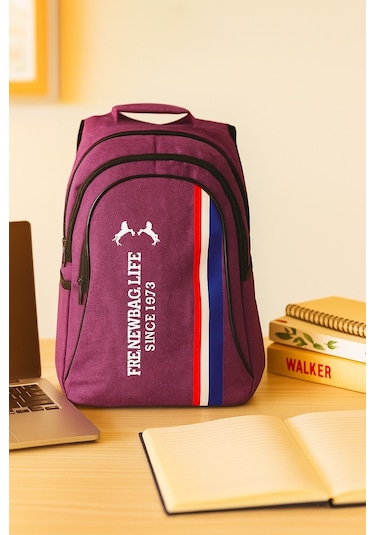 Newbag Free New Life Okul Sırt Çantası Yeni Sezon Mor