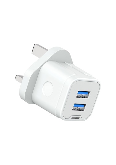 İphone Usb Konnektörü, Çift Usb Şarj Fişi Adaptörü 3 Pinli Güç Şarj Cihazı Çift Port