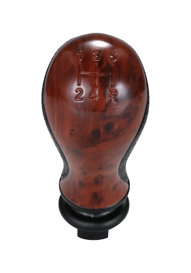 Yaozixa Citroen C5/xsara Picasso 01-10 Manuel Vites Kolu, Ahşap Desenli, Kolay Kurulum, Direk Değiştirme, 19mm Delikli Kahverengi