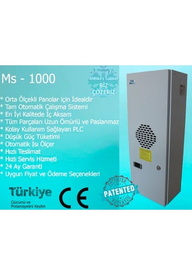 Mes Klima MS 1000 1000 W Endüstriyel Pano Klima