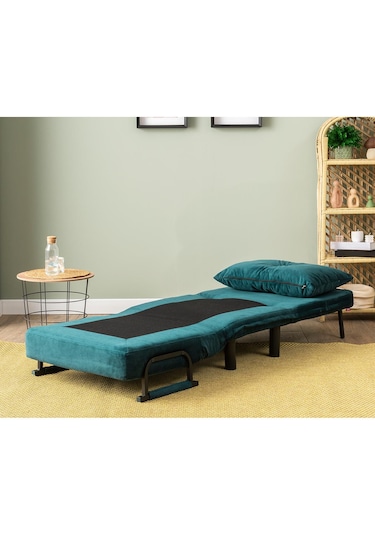 Pafu Sento Tekli Katlanır Yataklı Koltuk - Soho Petrol Petrol Yeşili