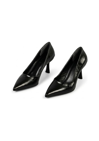 Ayakkabımood Siyah 6 Cm İnce Topuklu Kadın Stiletto Ayakkabı