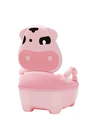 Geeroyoo Evde Kullanım İçin Çocuk Tuvaleti - Bebek Erkek Kız Potty Eğitimi, Konforlu Ve Hijyenik, Ay Sarısı + Fırça Hediyeli