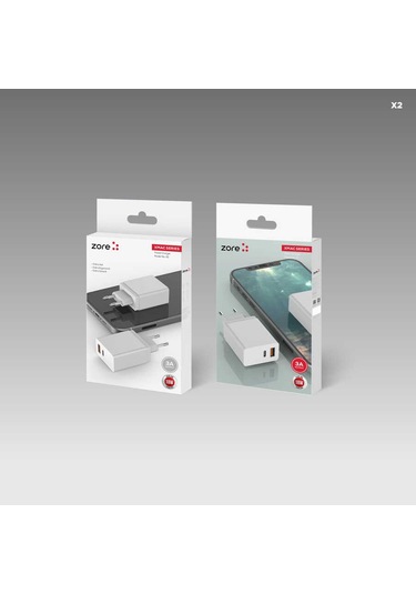 Mobilefix Xmac Serisi Zr-x2 Seyahat Şarj Başlığı - Beyaz Beyaz