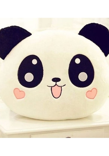 Panda Peluş Yastık 35 35cm Beyaz