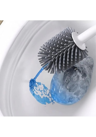 Sensörlü Otomatik Plastik Çöp Kovası 12 Litre + Deterjan Hazneli Silikon Klozet Fırçası Beyaz