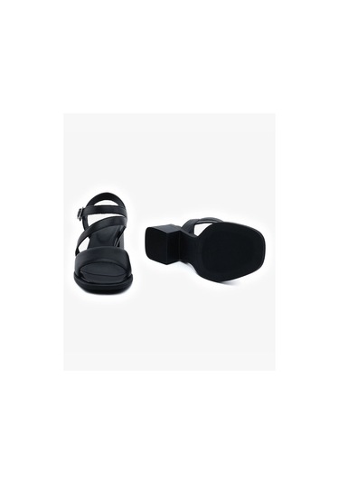 Greyder Kadın Siyah Hakiki Deri Topuklu Sandalet 5y2cs32480 4361 Sıyah