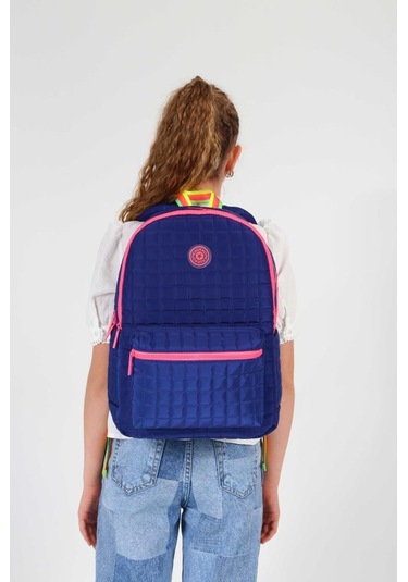 Kaukko Quilted Sırt Çantası Navy Blue K1773