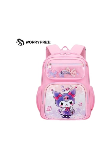 Sevimli Kuromi Öğrenci Hafif Okul Çantası - Pembe - Büyük