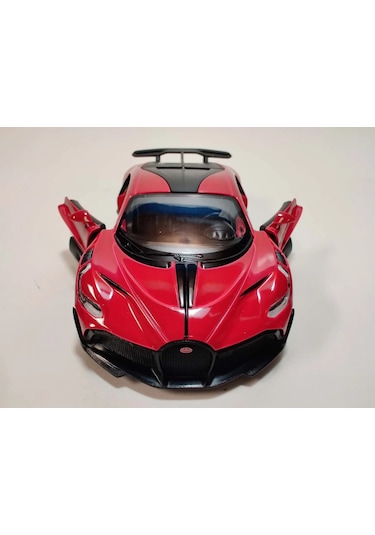 Kinsmart 1:36 Ölçek Metal Bugatti Divo Diecast Çek Bırak Araba Kırmızı