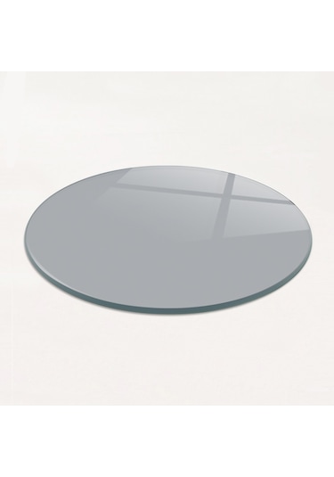 Masa Camı Ekvator Füme Cam Çap110cm