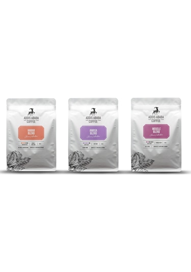 Addis Ababa Coffee Etiyopya Kahveleri Espresso Kahve 3 x 250 G