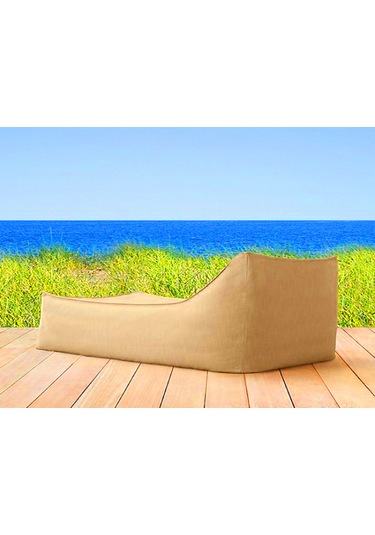Şezlong Armut Yatağı Sunbed Sütlü Kahverengi