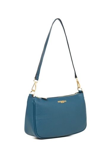 D43 Teal Çapraz Çanta Kadın Nıves Piumelli Milano Bag D43 Teal