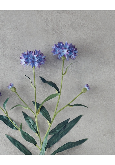 English Home Cornflower Tek Dal Yapay Çiçek 64 Cm Mavi Mavi