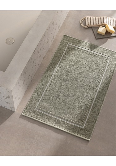 Madame Coco Angeline Pamuklu Ayak Havlusu - Haki - 50x80 Cm - Natural Koleksiyon Hvlu0000000248