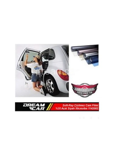 Dreamcar Soft-Ray Çizilmez Cam Filmi Açık Siyah %35 50Cmx6M