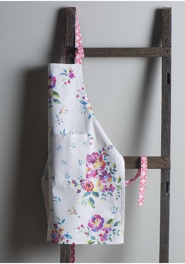 Fastbuy Uzun Bağlı, Ayarlanabilir Boyunlu Pamuklu Mutfak Önlüğü - 16 - Gül Bahçesi Renkli Kadınlar İçin Diğer