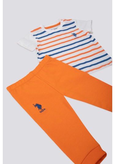 U.S. Polo Assn. Turuncu 2'li Bebek Takım Turuncu