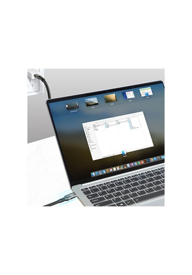 Kilifone - Type-c To Type-c Usb4 Pd Data Kablosu 240w 40gbps 8k 60hz Qg01 0.5 Metre - Siyah - T27141 Siyah