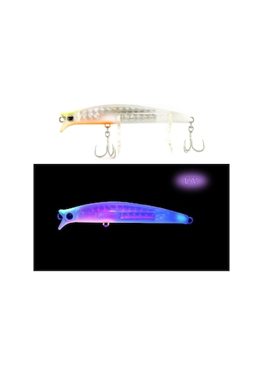 Ege Fish V Gaga 92mm 15.5 Gr Maket Balık Uv Pink Sübye
