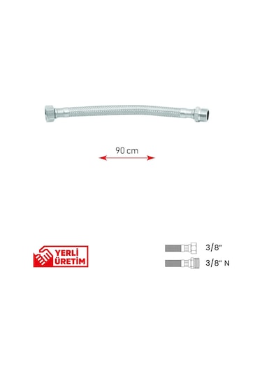 Bağlantı Ve Batarya Hortumu - 3/8 N İnç 90cm