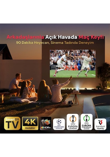 Vankyo Aurzen D1 Smart Tv 4k Destekli Projeksiyon Cihazı +hdr10+auto Focus+auto Keystone+6g Wifi+6.1bt+dolby Ses Sistemi - Ps5/ps4/xbox
